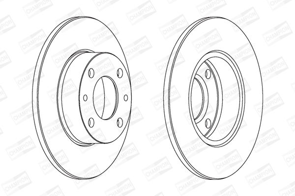 Bremsscheibe Champion 561120CH von Champion