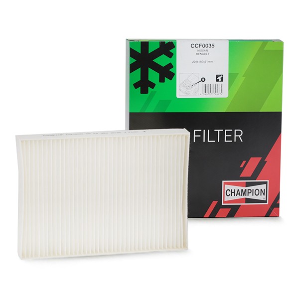 CHAMPION Innenraumfilter RENAULT,NISSAN CCF0035 2789100Q0A,B729800QAA,7700424098 von Champion