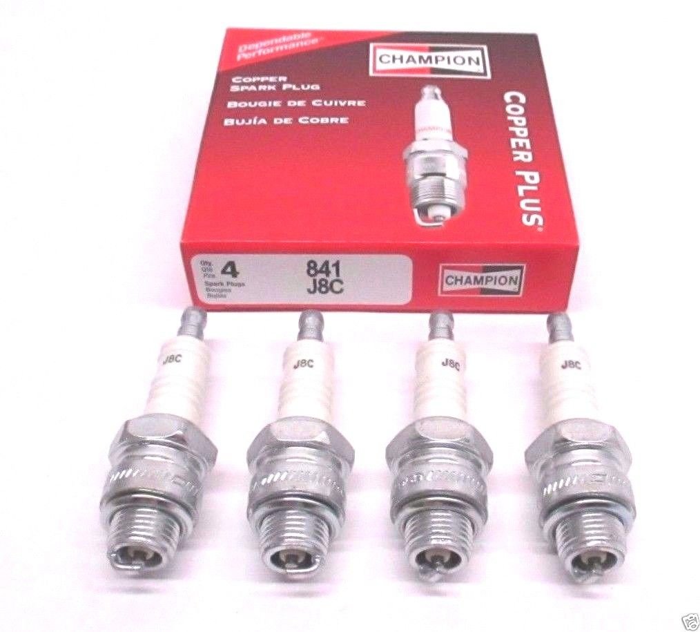 Champion 4 Pack Genuine J8C Spark Plug Copper Plus 841 von Champion