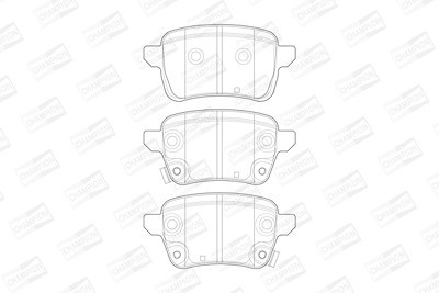 Champion Bremsbelagsatz, Scheibenbremse [Hersteller-Nr. 573689CH] für Fiat, Opel, Vauxhall von Champion