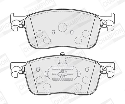 Champion Bremsbelagsatz, Scheibenbremse [Hersteller-Nr. 573862CH] für Citroën, Opel, Peugeot, Toyota von Champion