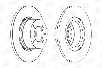 Champion Bremsscheibe [Hersteller-Nr. 561074CH] für Lada von Champion