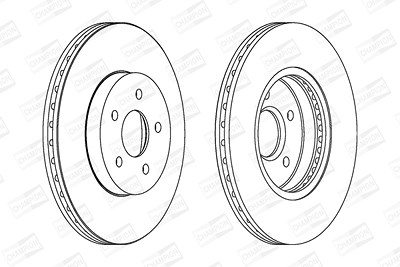 Champion Bremsscheibe [Hersteller-Nr. 562180CH] für Ford, Jaguar von Champion