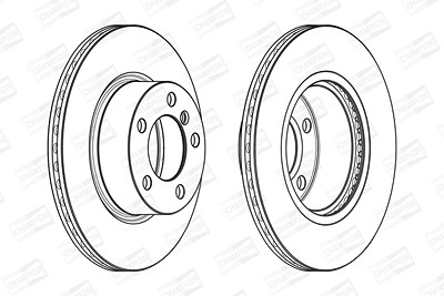 Champion Bremsscheibe [Hersteller-Nr. 562976CH] für BMW von Champion