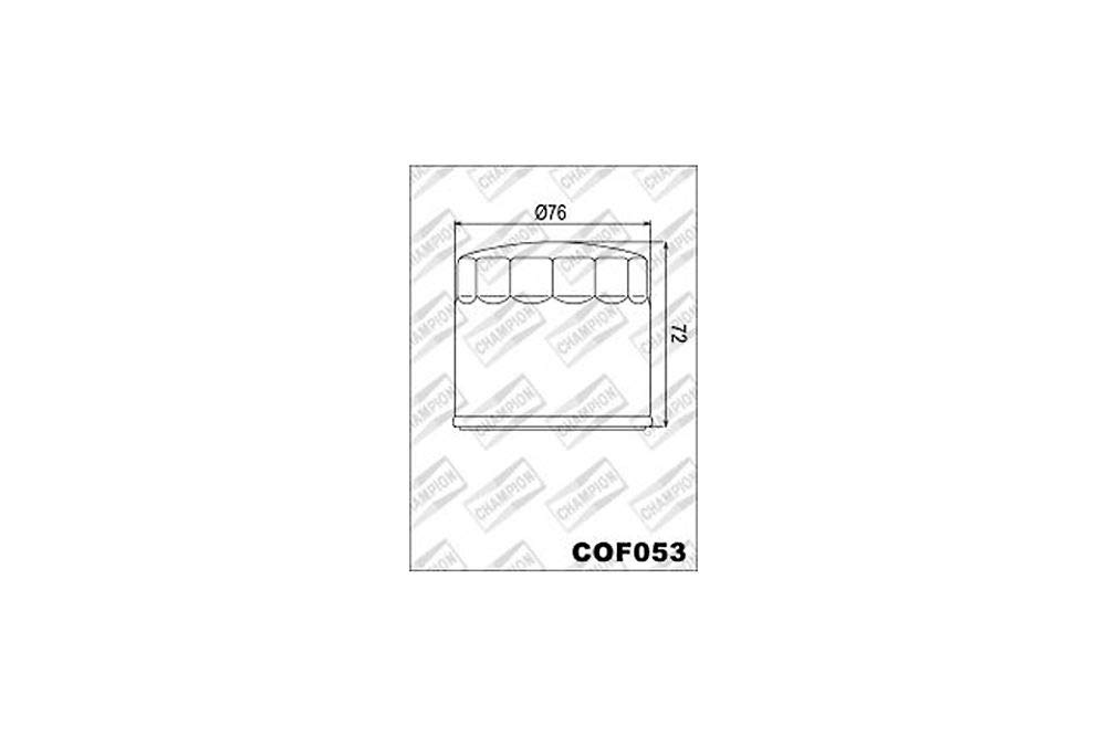 à–lfilter Champion H 301, Schwarz, 460-750 von Champion