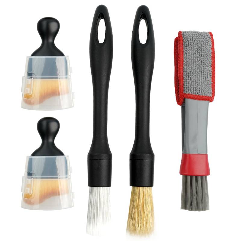 Auto Pinsel Innenraum, 5 Stück Pinsel Autoreinigung, Auto Detailing Pinsel, Reinigungspinsel Auto Set, Auto Bürste, Car Dust Sweep Detailing Brush von ChauLanBow