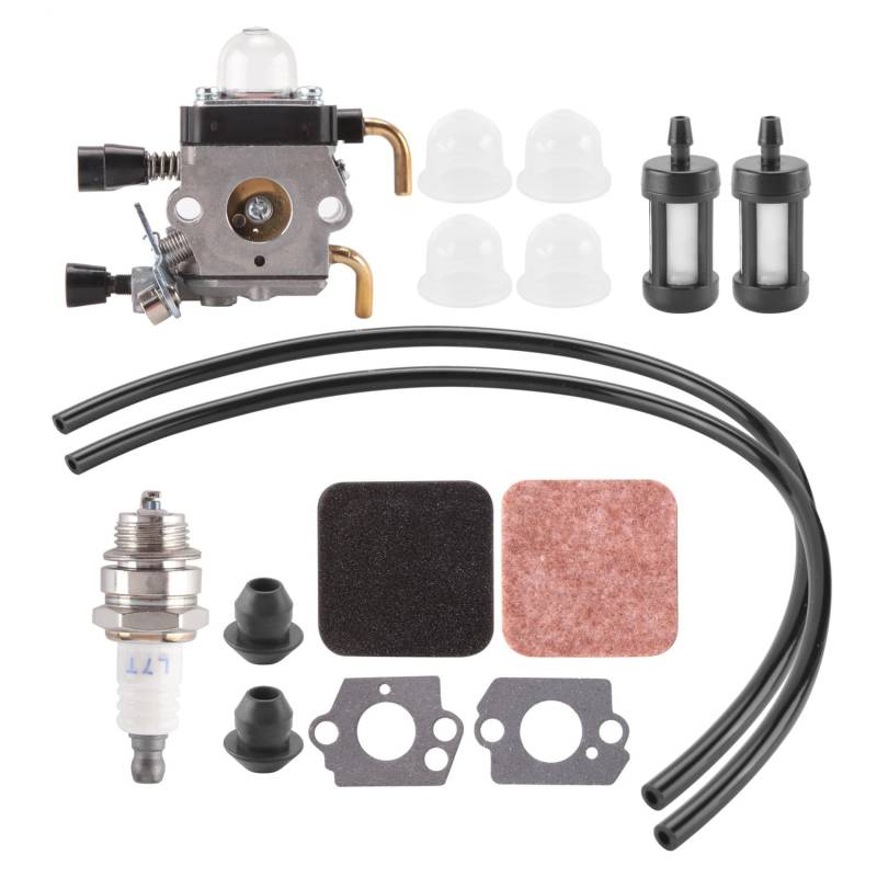 Chavisenty FS85 FS80 Vergaser für FS75 FS80R FS85 FS85R FS85T FS85RX Faden Trimmer Weedeater C1Q-S97 Vergaser mit Kraftstoff Repower Kit Luft Filter von Chavisenty