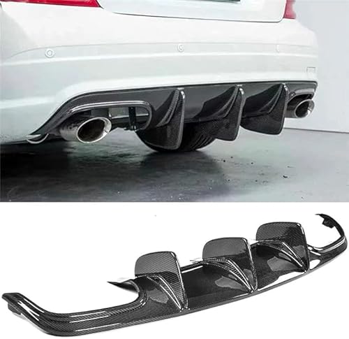 Hintere Stoßstange Diffusor für Benz W204 C63 AMG 4 Door 2009-2011, Superior Auto Zubehör, Robust Splitter Fit Spoiler Flügel Trim Zubehör von ChegLI