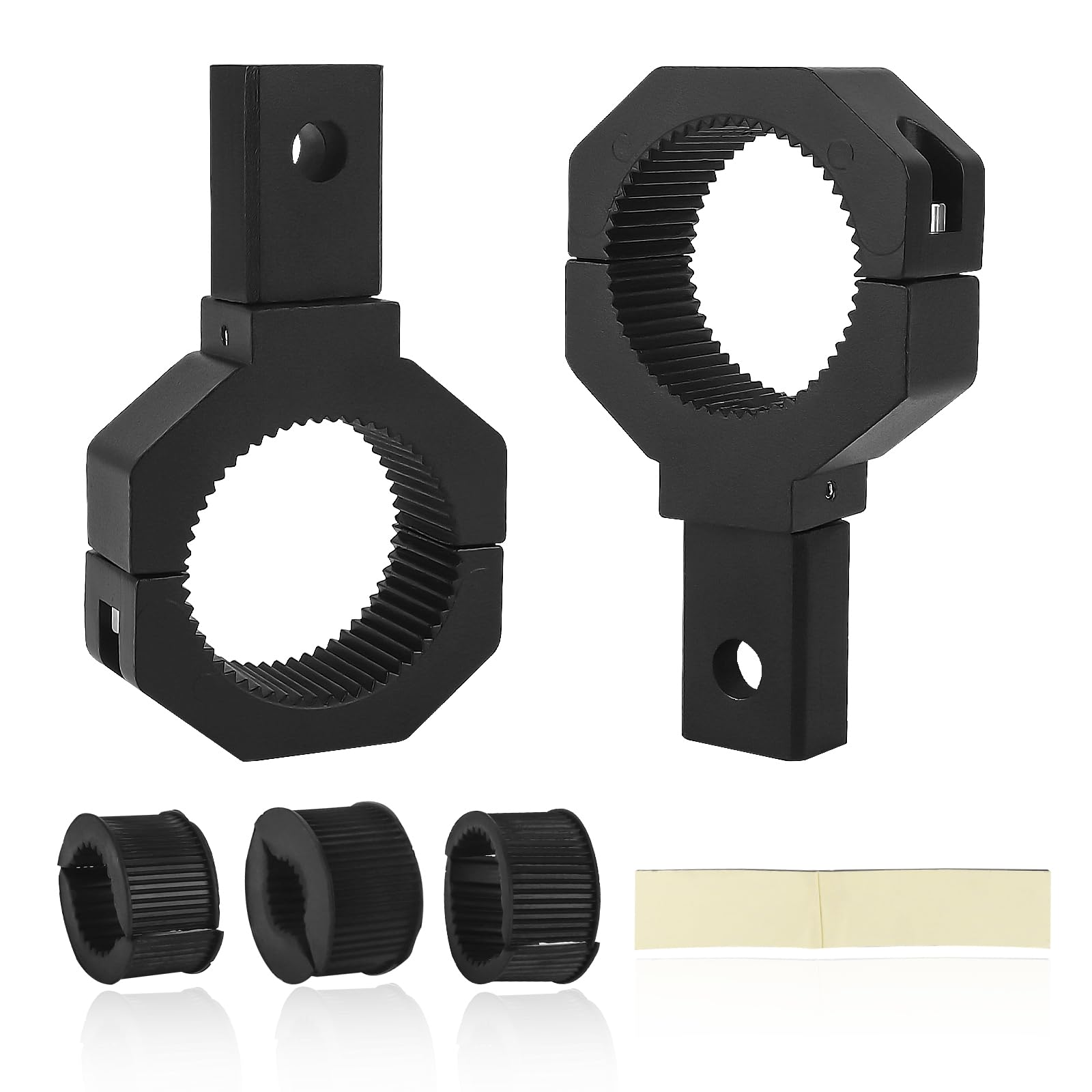 Chelhead Drehbare Arbeitsleuchten Halterung LED Lichtbalken Montage Halterungen, passend für 2.5 bis 5 cm Rundrohre, drehbare Aluminium Halterung, verstellbare Überrollbügel Lichthalterung(2er-Pack) Chelhead Drehbare Arbeitsleuchten Halterung LED Lichtbalken Montage Halterungen, passend für 2.5 bis 5 cm Rundrohre, drehbare Aluminium Halterung, verstellbare Überrollbügel Lichthalterung(2er-Pack) von Chelhead