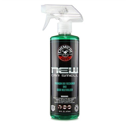 CHEMICAL GUYS® New Car AIR10116 - Langanhaltender Auto Lufterfrischer & Geruchsneutralisierer, Autoparfüm, entfernt dauerhaft unangenehme Gerüche wie Rauch & Tiergerüche 473ml von Chemical Guys