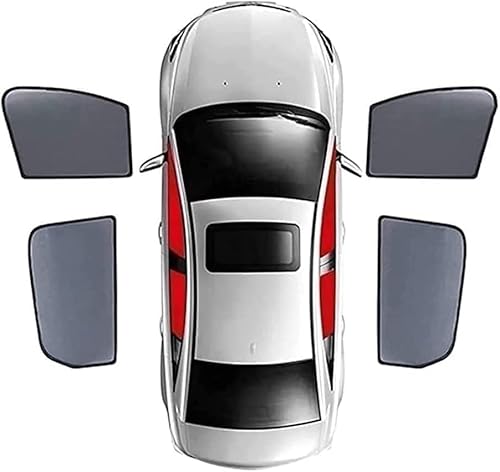 Auto-Sonnenschutz für BMW 3 Series Li F35 2015-2018, Vorne Hinten Seitenscheibe Atmungsaktives Staubschutz PrivatsphäRe Schutz Sonnenblende,C/4pcs-doors-window von ChengMMen