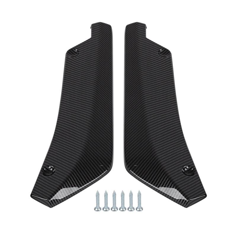 2PCS Universal-Heckstoßstangen-Lippendiffusor-Splitter Canard-Schutz, Heckstoßstangen-Canard-Diffusor, Heckstoßstangen-Diffusor-Spoiler für Autos, Valence Lip Carbon Fiber Style von ChengyuWei