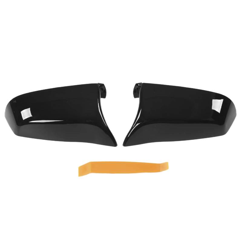 2pcs ABS Side Door Mirror Cover Replacement with Coating for E60 E61 F10 F11 F01 F02 (Glossy Black) von ChengyuWei