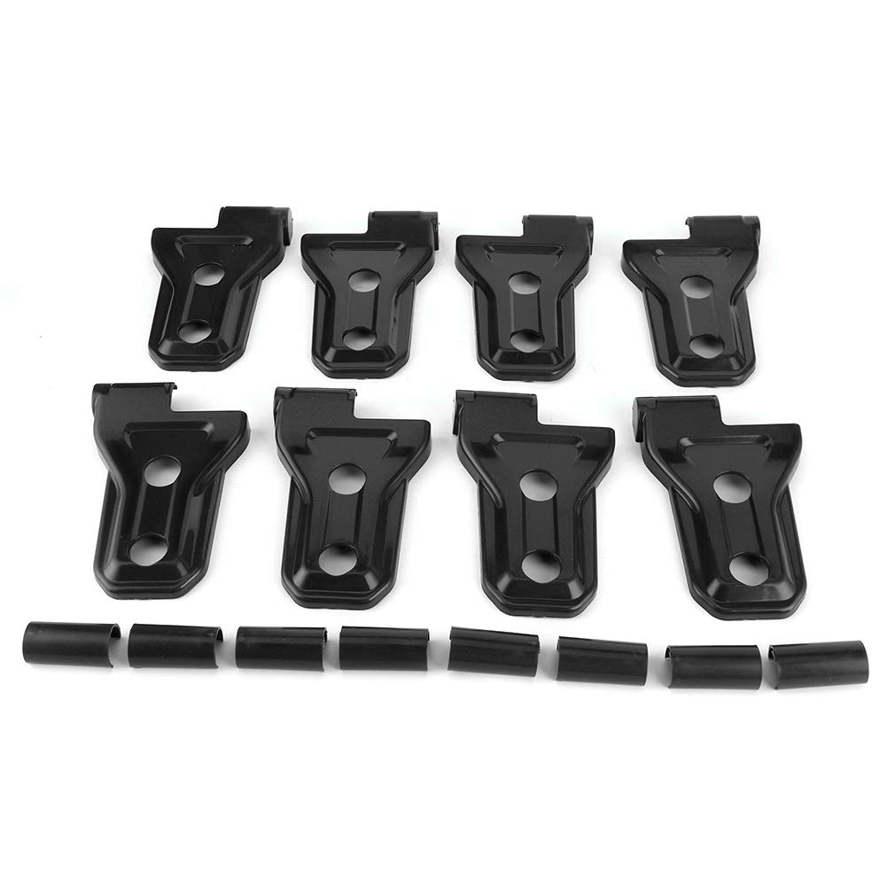 ABS Material 16Pcs / Set Door Hinge Cover for JL JLU & Trunk JT - Car Accessory for Installation and Protection (Black) von ChengyuWei