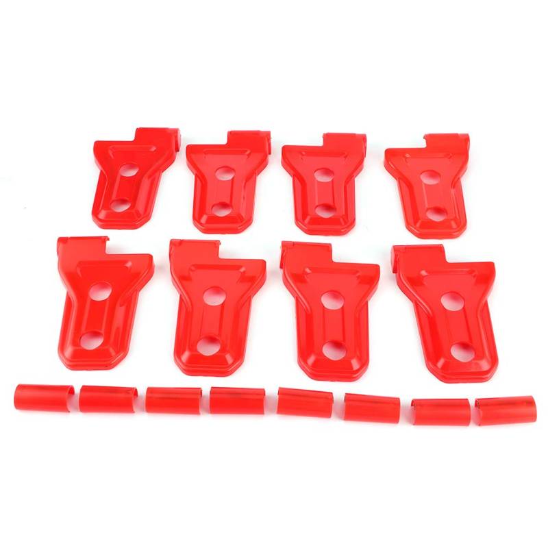 ABS Material 16Pcs / Set Door Hinge Cover for JL JLU & Trunk JT - Car Accessory for Installation and Protection (Red) von ChengyuWei