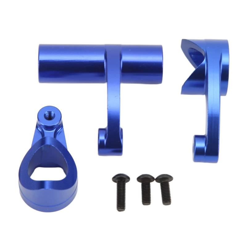 Aluminium-Lenkglockenkurbel-Set für Arrma Karton 6S 1/8 RC-Auto, Aluminiumlager-Lenkglockenkurbel Arrma Kraton Outcast, RC-Lenkbaugruppe, Upgrade-Teile (Blau) von ChengyuWei