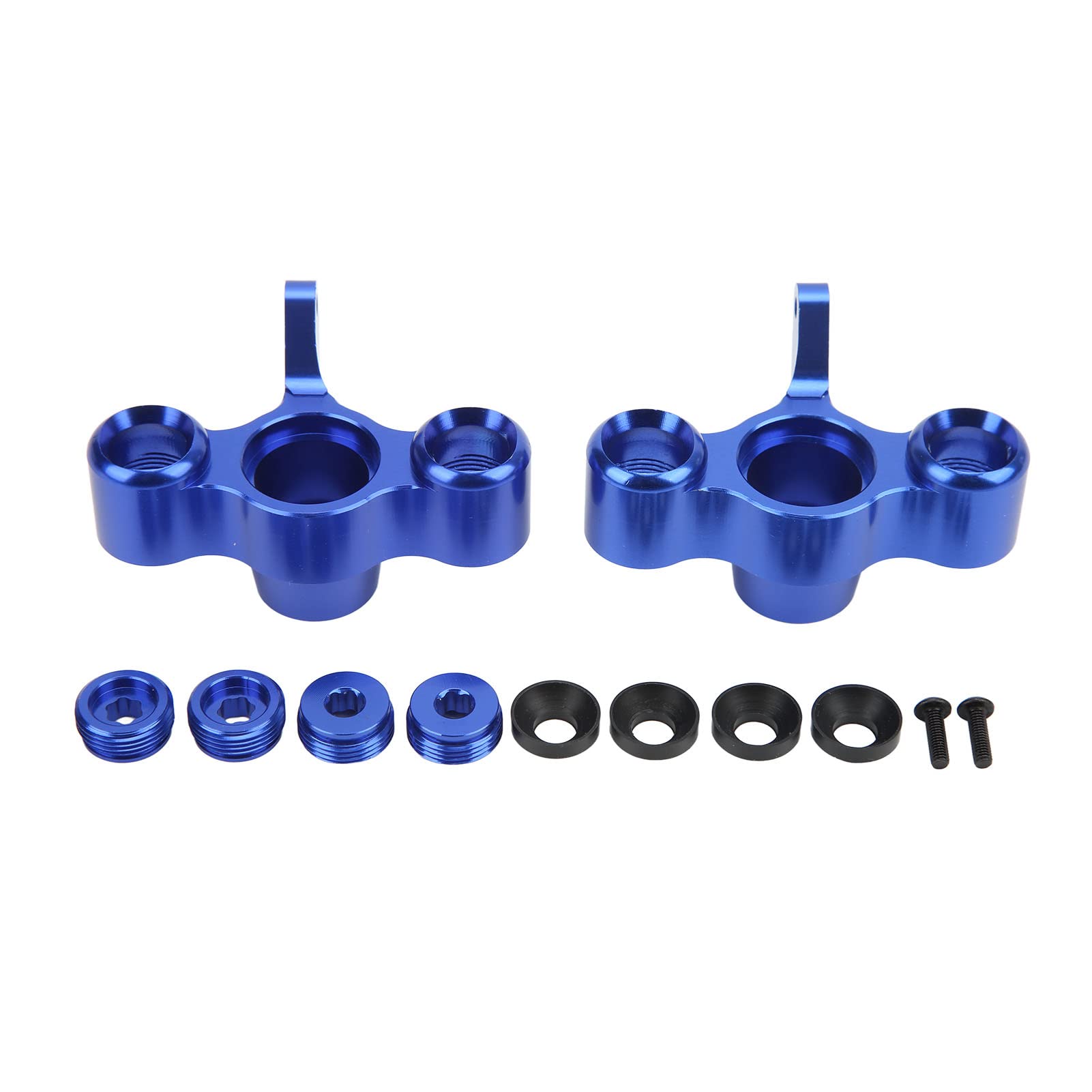 Aluminium-Vorderlenkblock-Achsschenkel, RC-Vordernaben-Achsschenkelträger-Lenkrollenblock, für ARRMA 6s Karton 1/8 RC-Car-Lenkblock, Naben-Lenkblock (Blau) von ChengyuWei