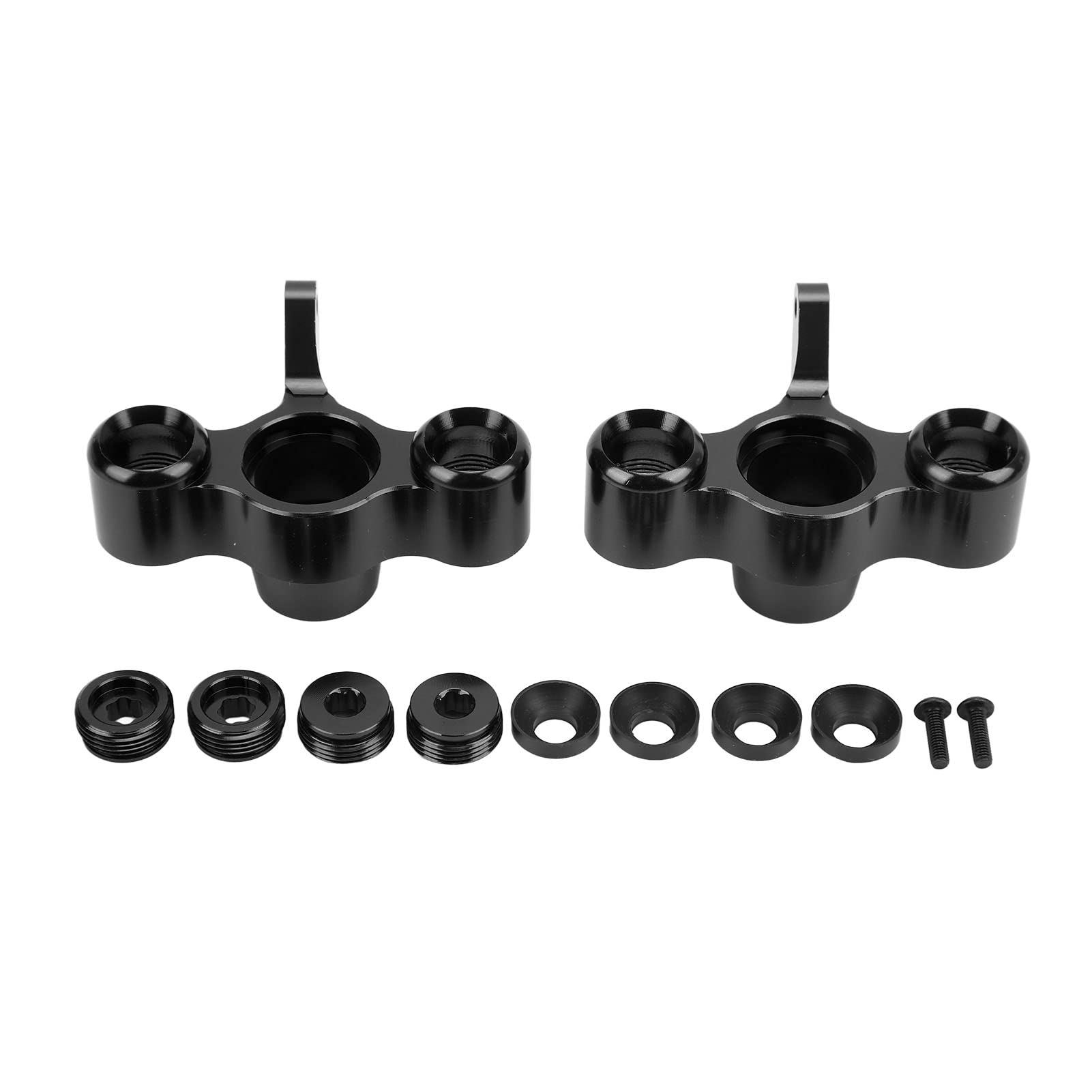 Aluminium-Vorderlenkblock-Achsschenkel, RC-Vordernaben-Achsschenkelträger-Lenkrollenblock, für ARRMA 6s Karton 1/8 RC-Car-Lenkblock, Naben-Lenkblock (Schwarz) von ChengyuWei