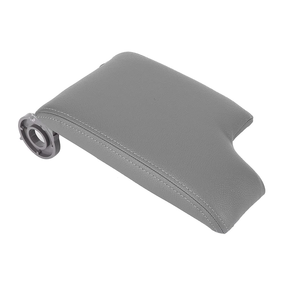 ChengyuWei Autokonsolen-Armlehnen-Abdeckungspolster – Kunstleder für Komfortables Fahren, geeignet für E46 1999–2004 (Gray) von ChengyuWei