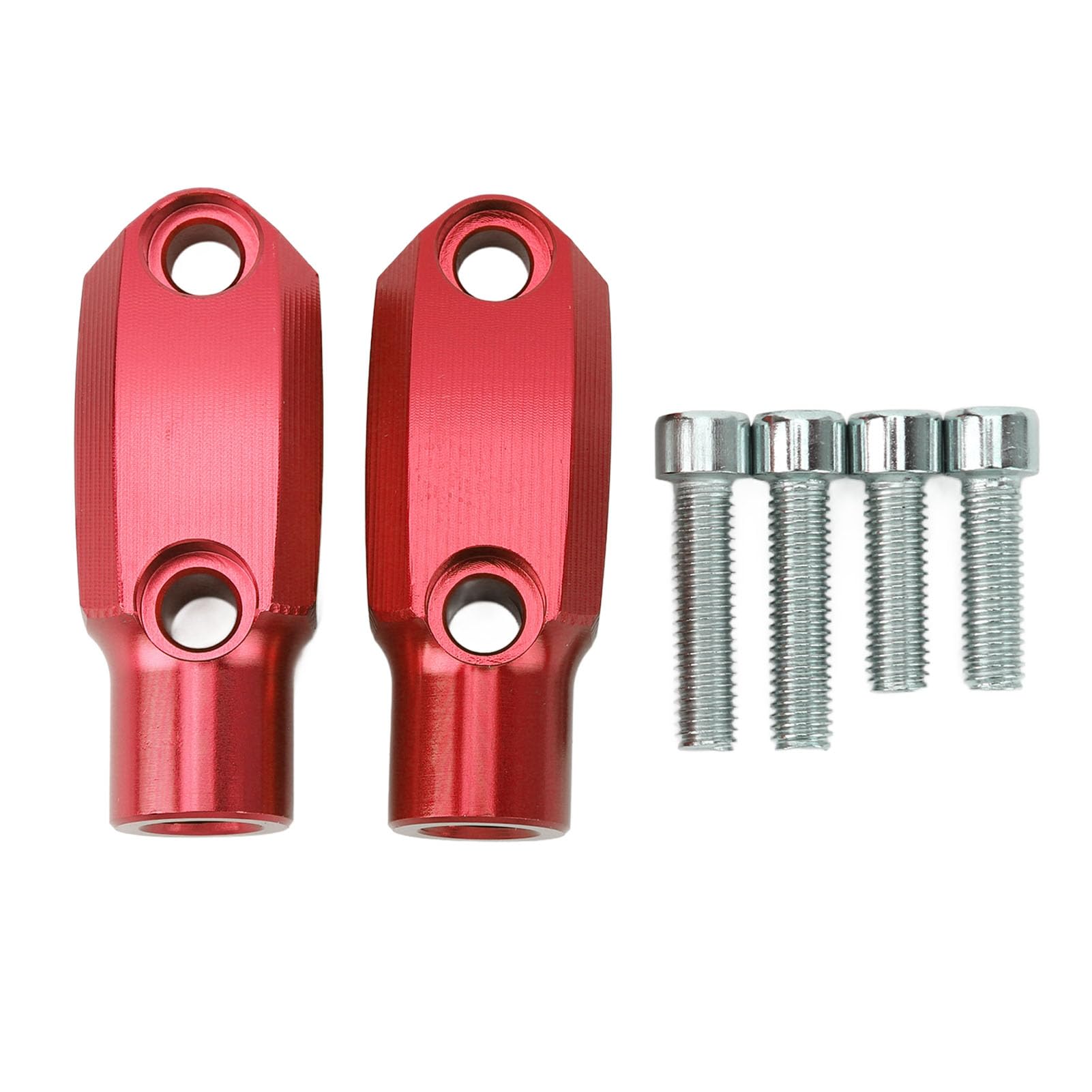 ChengyuWei M10x1,25 Motorrad-Spiegelklemme – CNC-Aluminium für Aprilia Gather Safe Riding (Red) von ChengyuWei