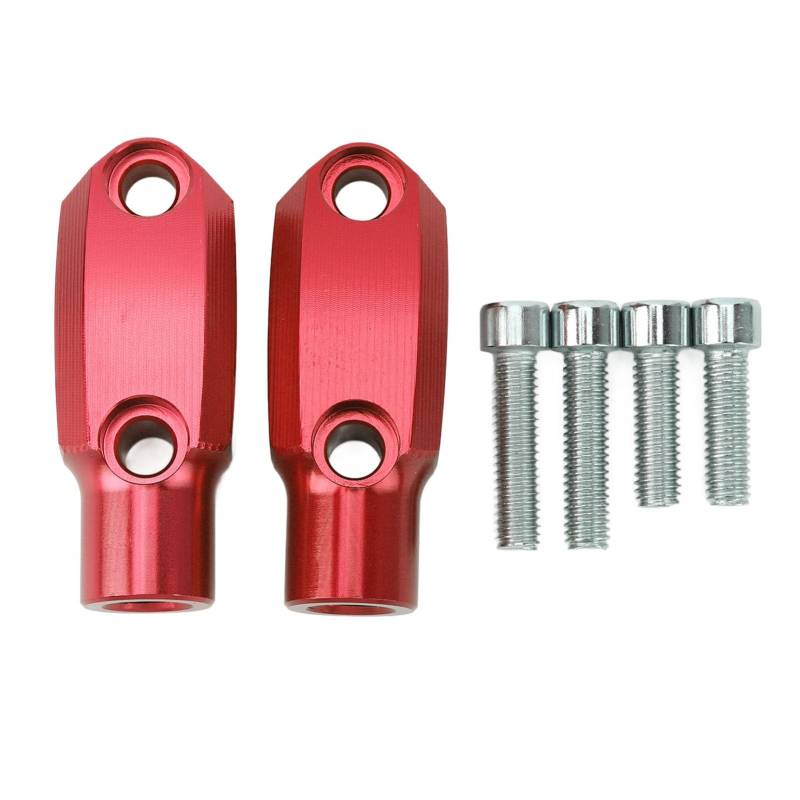 ChengyuWei M10x1,25 Motorrad-Spiegelklemme – CNC-Aluminium für Aprilia Gather Safe Riding (Red) von ChengyuWei