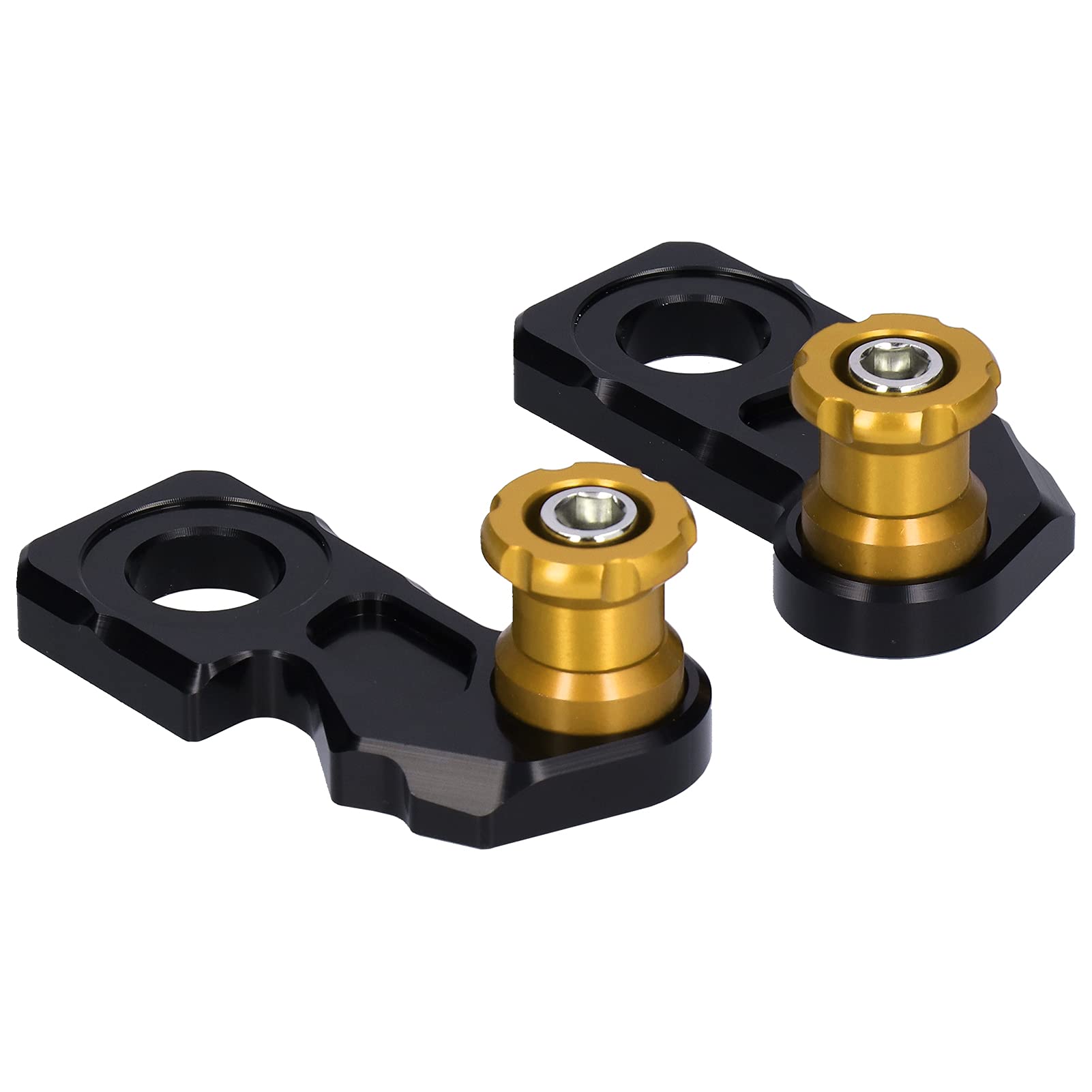 ChengyuWei Motorcycle Axle Block Slider Aluminum Alloy for Enhanced Durability - Fits CB650R / F CBR650R 2019-2020, Stylish and Protective Accessory (Yellow) von ChengyuWei