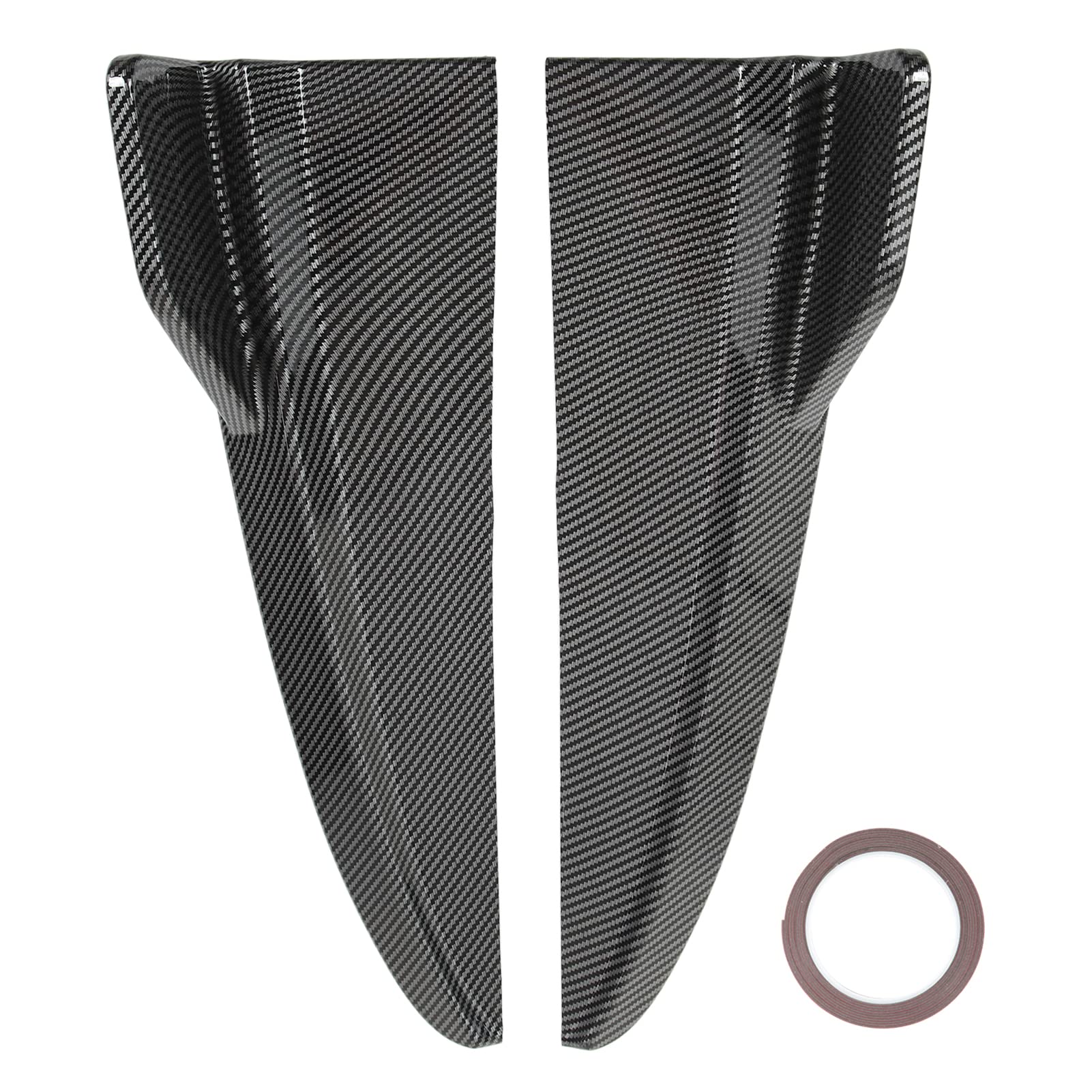 Heckstoßstangenlippendiffusor-Seitensplitter für verbesserte Stabilität und für C-Klasse W205 C43-Linie 2015–2021 (Carbon Fiber Style) von ChengyuWei