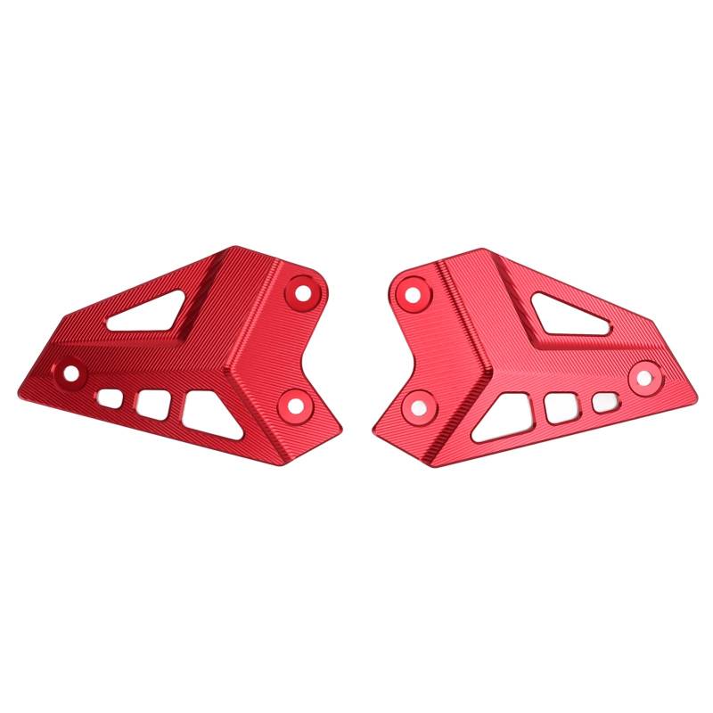 Motorcycle Foot Peg Protector - Aluminum Alloy Heel Guard for Z900 2017-2021 - Enhanced and for (Red) von ChengyuWei