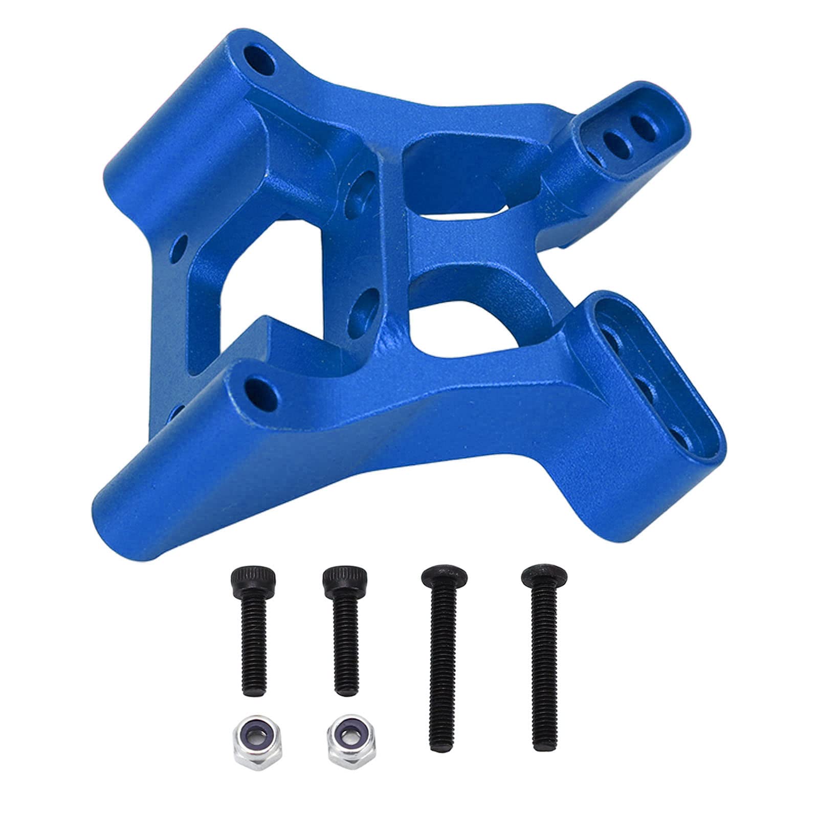 RC Alloy Front Shock Tower, 1/10 RC Front Shock Tower, RC Shock Tower Board für Losi Baja Rey RC Cars, Aluminium Alloy Damper Shock Absorber Board (Dunkelblau) von ChengyuWei