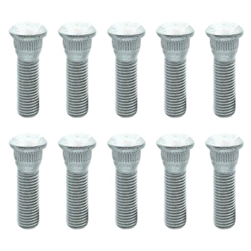 10Pcs Auto Radbolzen Reifen Lug Muttern Ersatz Rad Lug Bolzen Reifen Nabe Schraube 48mm Lang & 12mmx1.5 von Chenhj