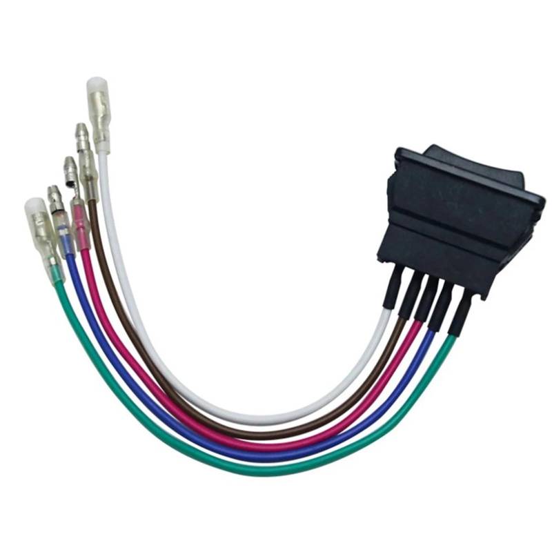 12V 24V Schwarz Auto Power Fenster Schalter Mit Kunststoff Lampe Elektronische Komponenten For Autos Power Fenster Lift Control Swit von Chenhj