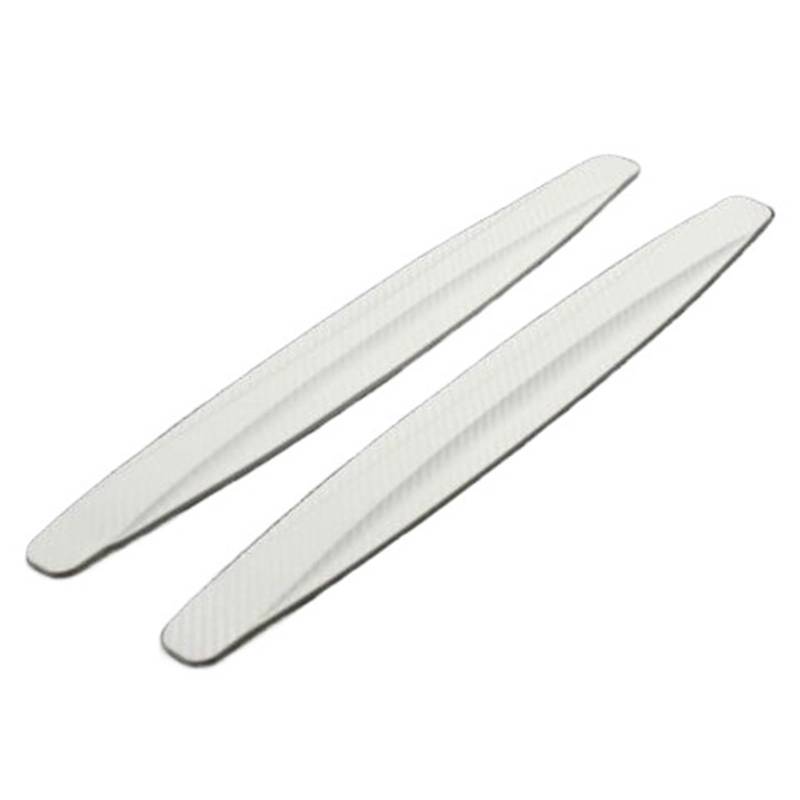 2 Stück Auto Stoßstangenschutz Streifen Antikollision Schutzstreifen Vorne Hinten Kratzschutz Crash Blade Autozubehör For Auto(White) von Chenhj