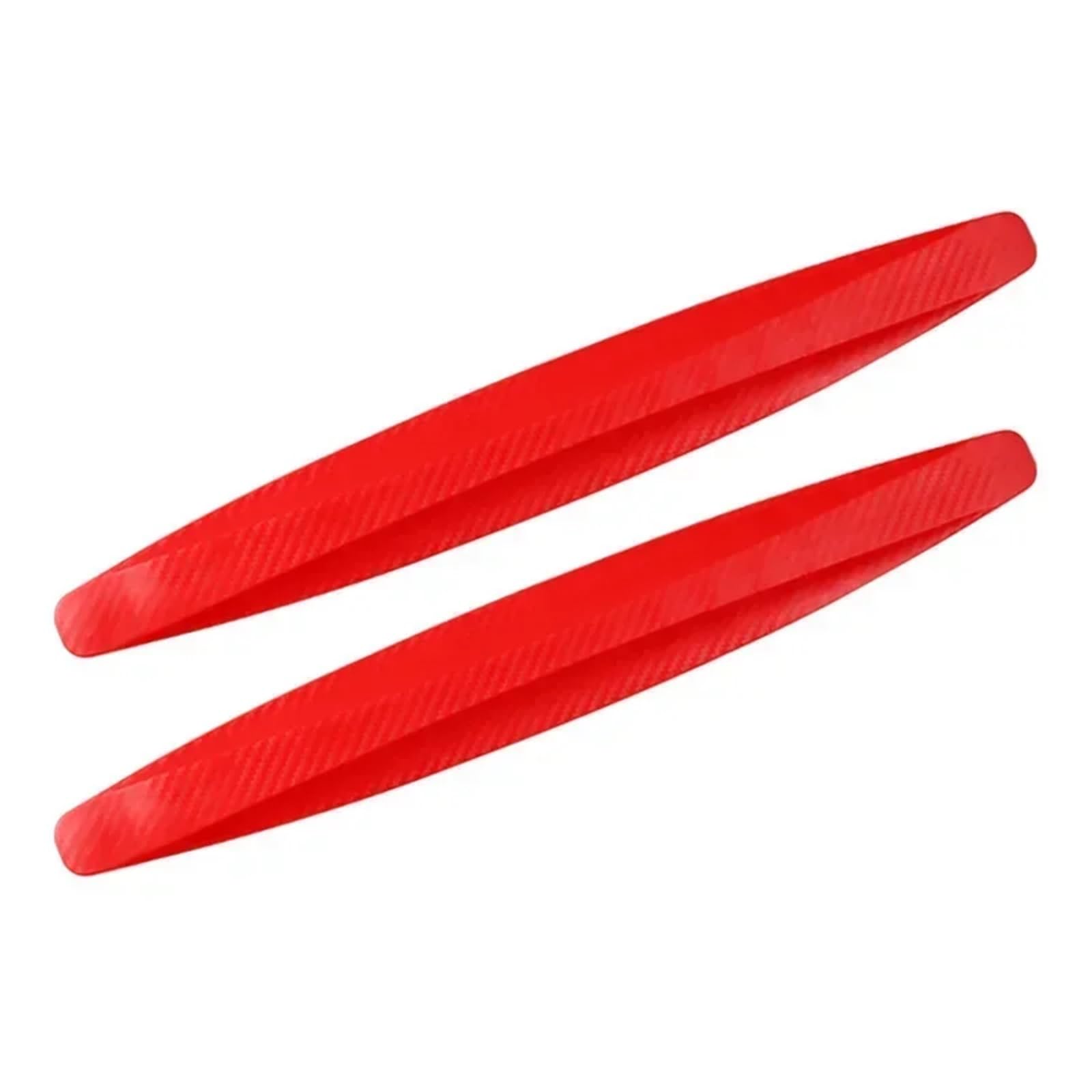 2 Stücke Auto Stoßstangenschutz Streifen Schutz Eckenschutz Streifen Kratzschutz Crash Blade Antikollision Auto Zubehör(1 Pair Red) von Chenhj