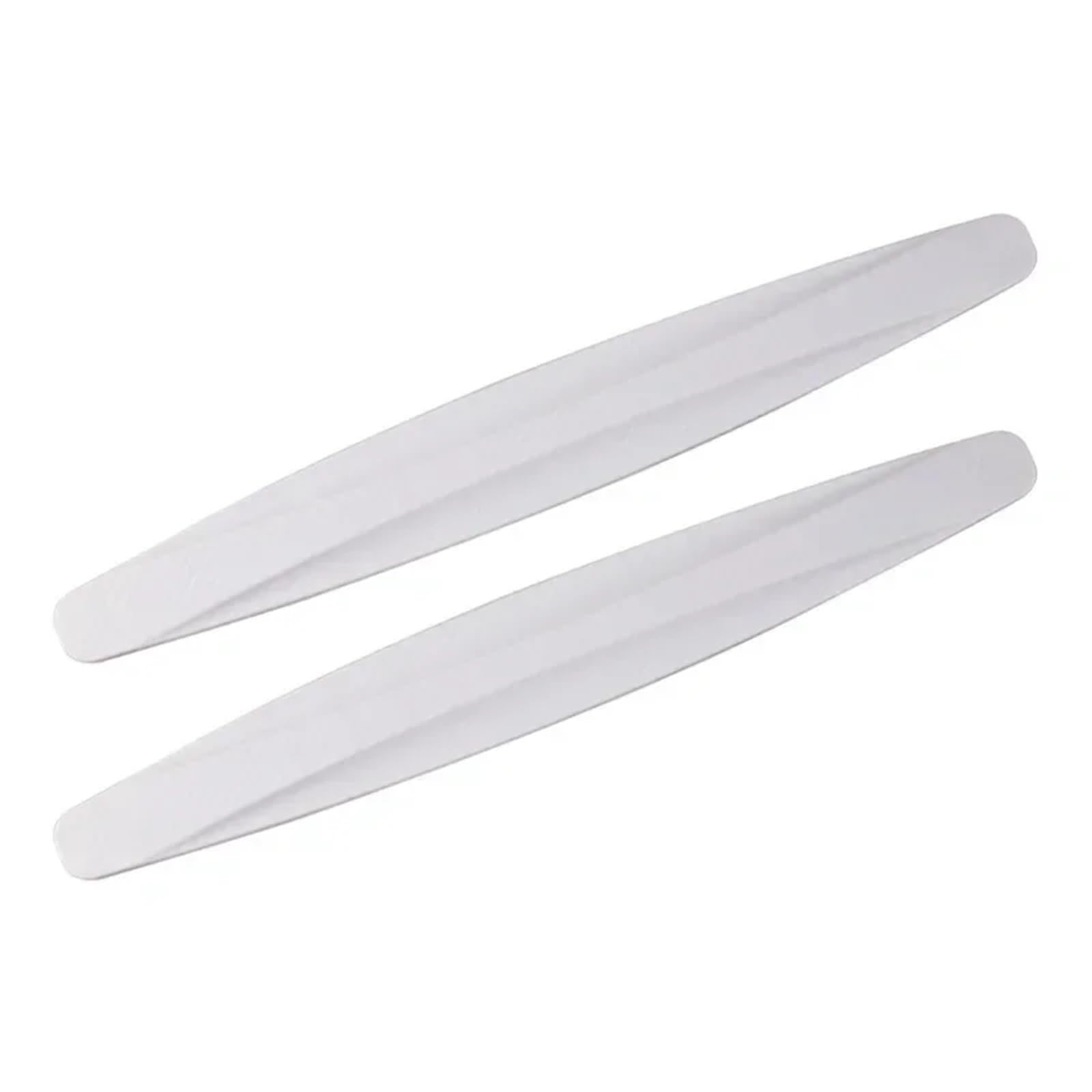 2 Stücke Auto Stoßstangenschutz Streifen Schutz Eckenschutz Streifen Kratzschutz Crash Blade Antikollision Auto Zubehör(1 Pair White) von Chenhj