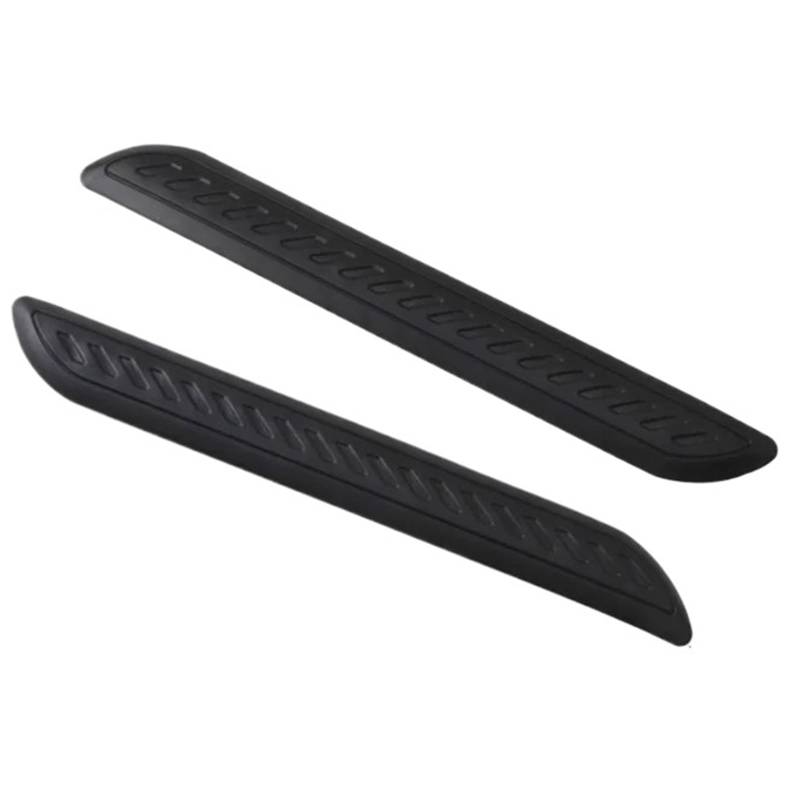 31 Cm Bogenförmiger Gummi-Autostoßstangen-Eckschutzaufkleber Guards Buffer Trim Molding Anti-Kratz-Schutzstreifen(40cm flat black) von Chenhj