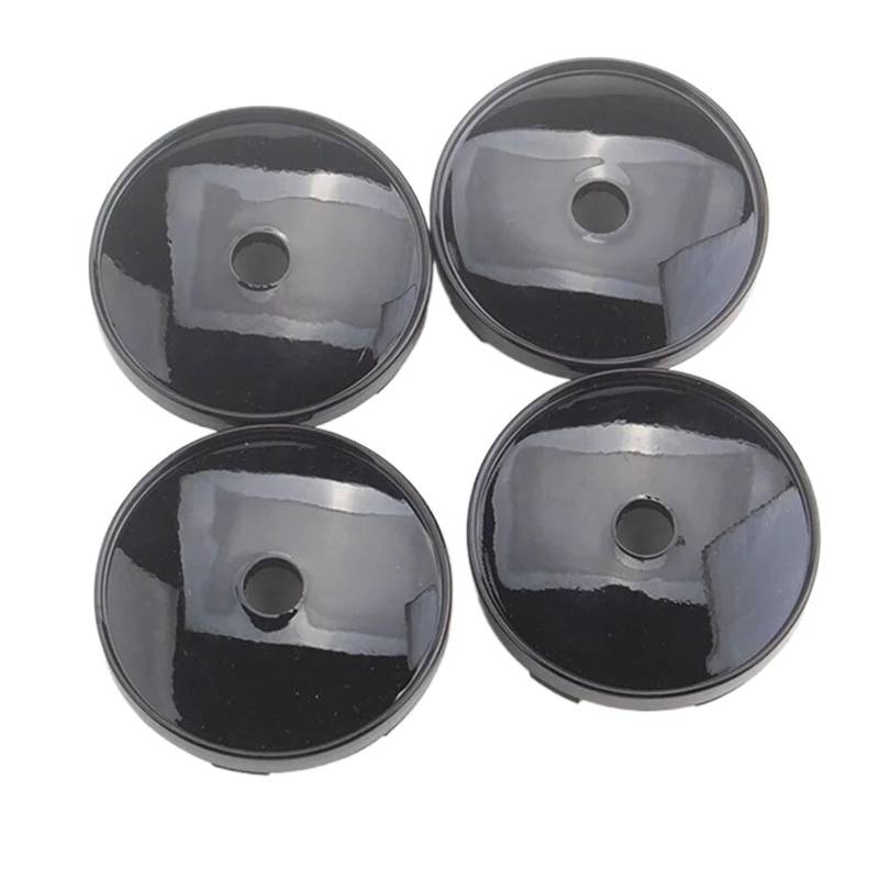 4 Teile/Satz 60 MM Auto Radnaben Center Hub Cap Felge Hub Abdeckkappe Auto Dekoration Zubehör ABS Kunststoff schwarz von Chenhj