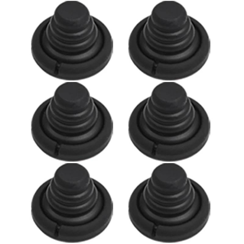 6 STÜCKE Autotür Stoßdämpfer Silikon Pads Anti Shock Pad Autotür Schutz Aufkleber Anti Kollision Dichtung Puffer(Black(6pcs)) von Chenhj