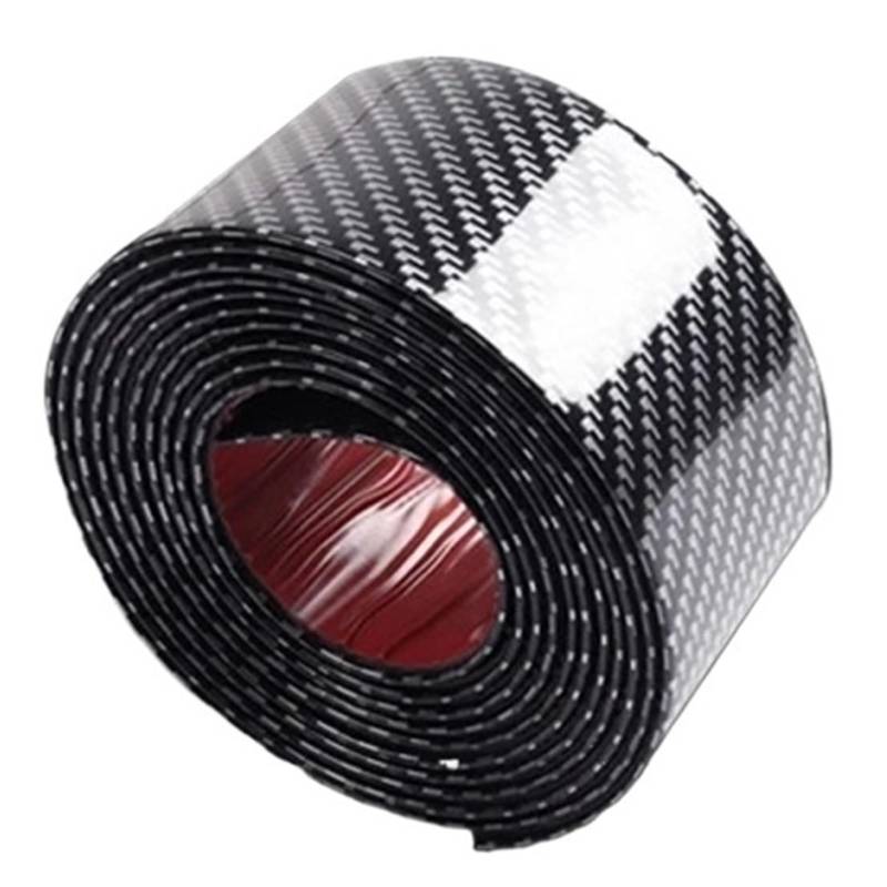 Auto Stoßstange Türschwelle Aufkleber Carbon Faser Auto Körper Vinyl Schutz Aufkleber Streifen Anti Scratch Film Auto Zubehör(5cm 1m) von Chenhj