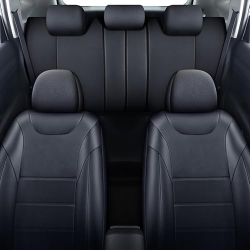 Chifeng Strapazierfähiger, atmungsaktiver und pflegeleichter mehrfarbiger Kunstleder-Sitzbezug 5-Sitzer Auto für BMW-3 Series (2005-2012) 5 Series (2005-2018) X3-17 X4 X5 (Eisenhaltig) von Chifeng