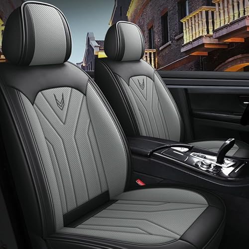 Chifeng Wasserdicht Autositzbezüge Komplettes Set, Universell Passend Für 95% SUVs Car,Comfortable Wear-Resistant Breathable Black (Black) von Chifeng