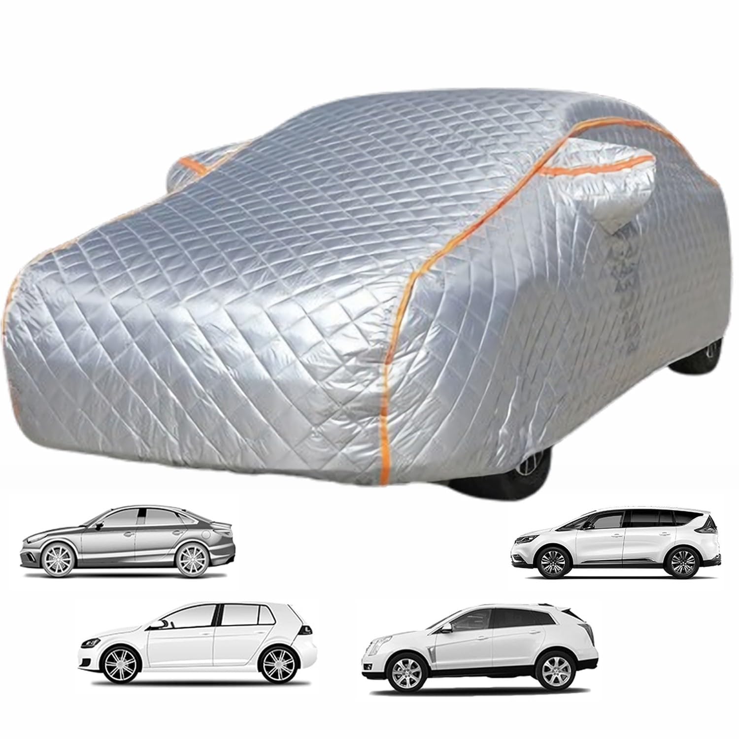 Abdeckplane Auto Hagelschutz für 𝖠𝗎𝖽𝗂 A6 C7 Avant Station Wagon 2011–24 Outdoor Hagelsichere Autoabdeckung mit Baumwollzusatz Atmungsaktiv Autoabdeckung gegen Hagel,Custom Car Cover von Chihen