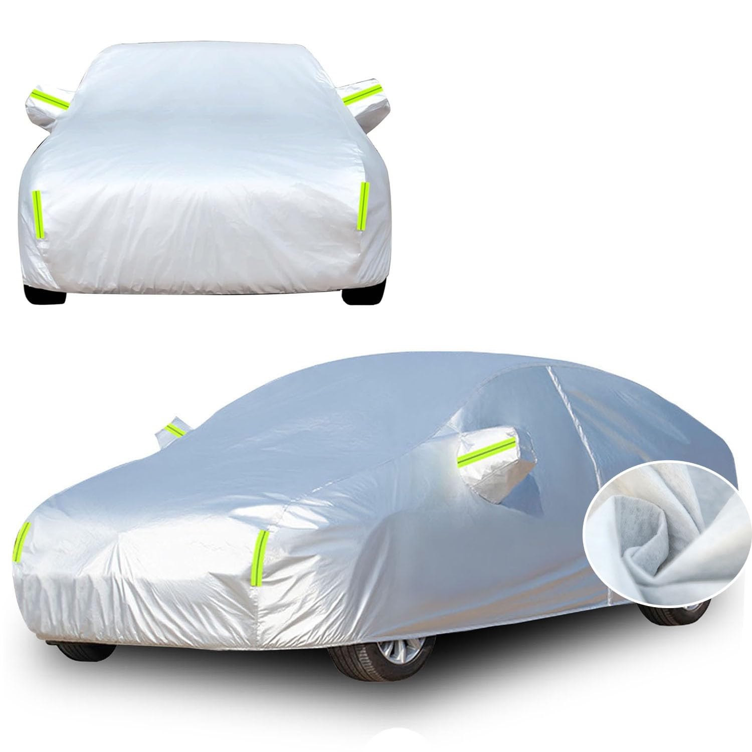 Winter Sommer Auto Abdeckplane für 𝖠ston 𝖬artin DB11 Autoabdeckung,Atmungsaktive Vollgarage Staubdicht Wasserdicht Autohülle Car Cover Reißfest Und Langlebig(Color:Y,Size:22) von Chihen