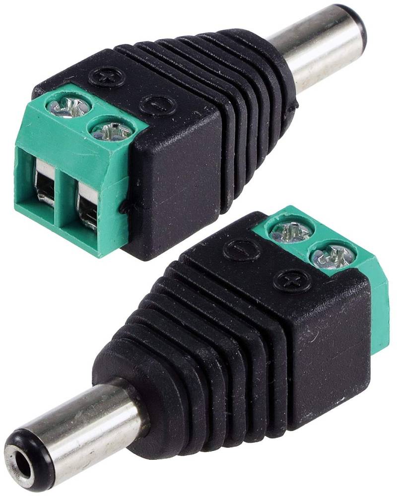 Anschluss-Adapter für LED-Stripes Lüsterklemme auf 5,5/2,1mm Stecker von ChiliTec