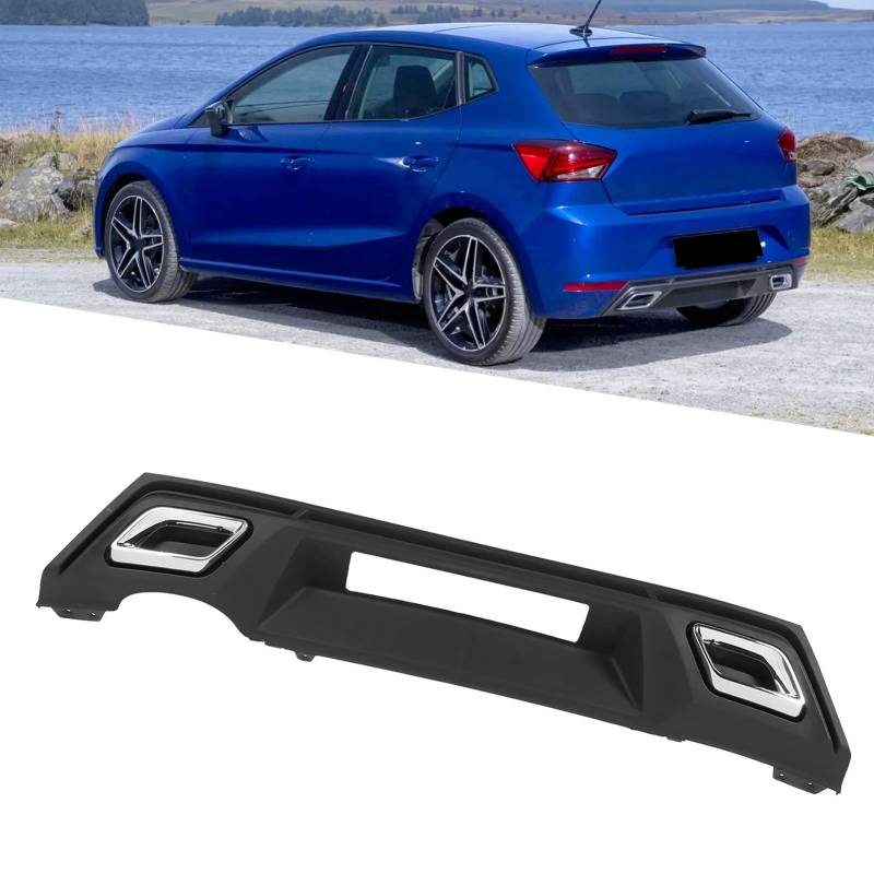 Hecklippe Diffusor Heckstoßstange Lippe Heckstoßstange Diffusor Lippe Unterspoiler Style Kompatibel SEAT Ibiza MK5 6F 2017-2021 von Chrees