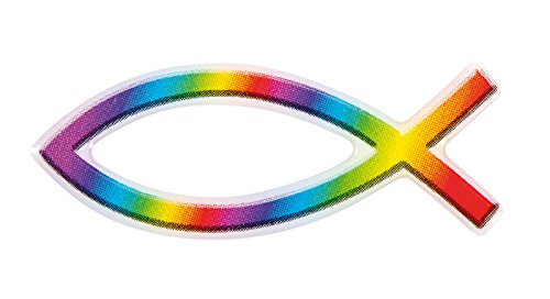 Auto Aufkleber Fisch regenbogen (regenbogen) von Christliche Geschenkideen