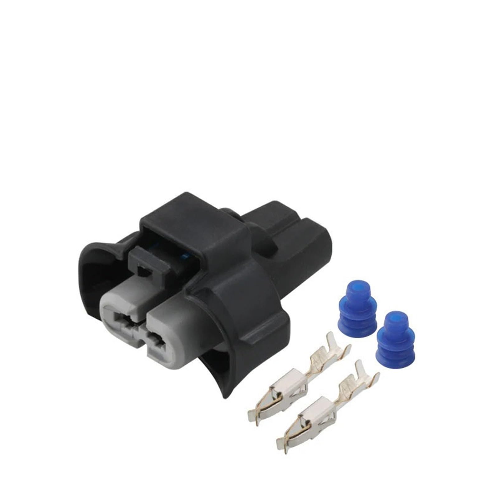 ChunLK 1/5/10/20/50 Sets 2 Pin Wasserdicht Weibliche Schwarz Stecker for Auto Scheinwerfer Nebel Lampe H11 Stecker DJ7029T-3,5-21(1 Set) von ChunLK