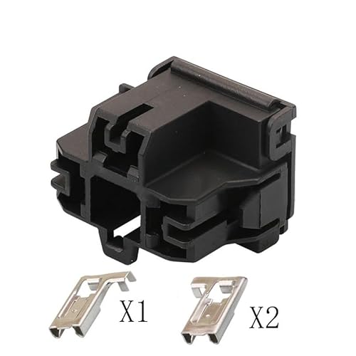 ChunLK 1/5/10/20/50 Sets 3 Pin Schwarz Verdrahtung Stecker Buchse Automobil Buchse Mit Terminal for H4 Scheinwerfer Basis(1 Set) von ChunLK