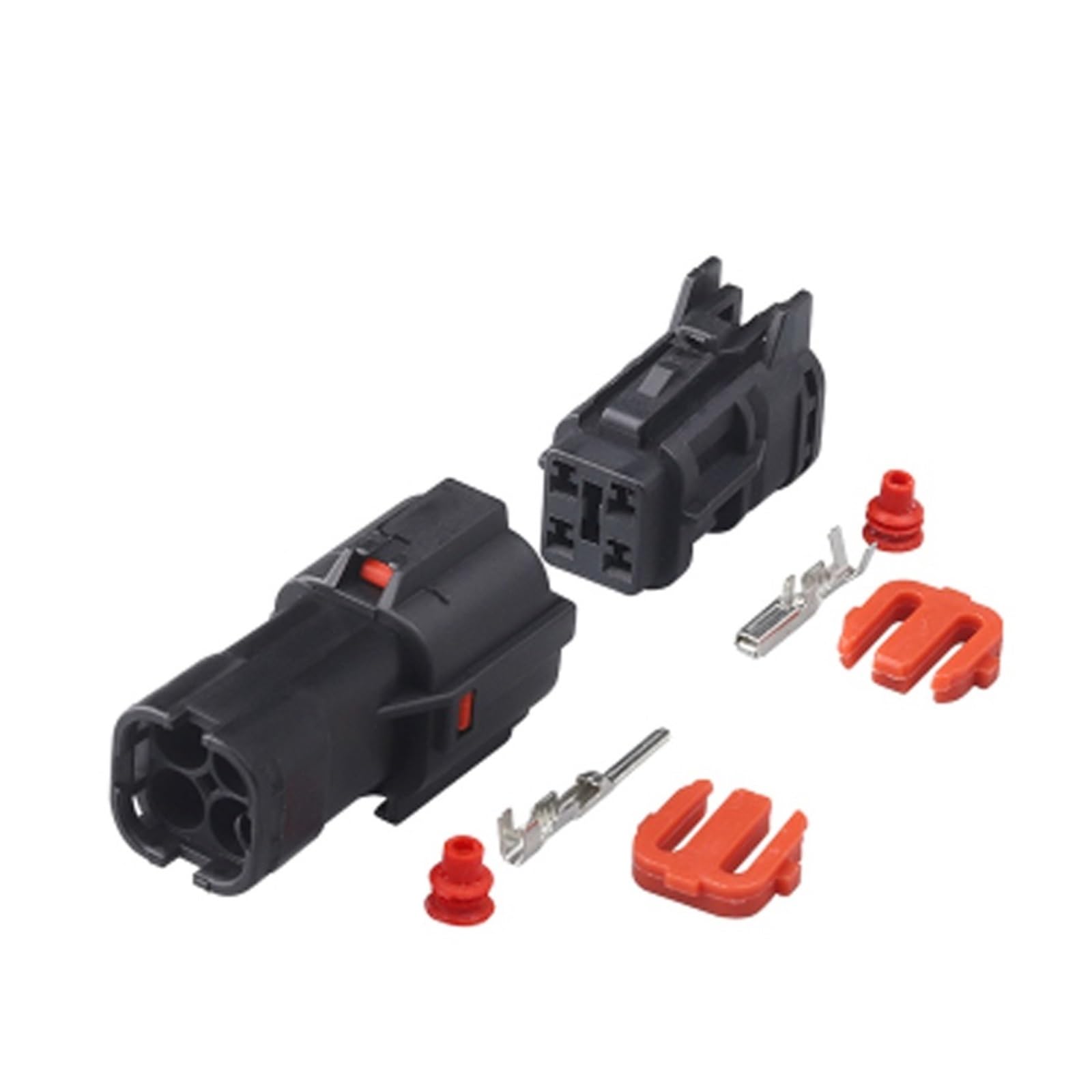 ChunLK 1/5/10/20 Sets 4 Pin MG640333-5 MG610331-5 Kit Schwarz Männlich Weiblich Wasserdicht Elektrische Auto KET Verdrahtung Stecker Steckdose(4p Female Male,10 Sets) von ChunLK