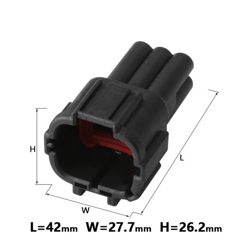 ChunLK 1/5/10/20 Sets 6 Pin Automotive Wasserdicht Elektrische Kabelbaum Versiegelt Männlich Weiblich Stecker Schwarz Stecker 6185-1173(6p Male,10 Sets) von ChunLK