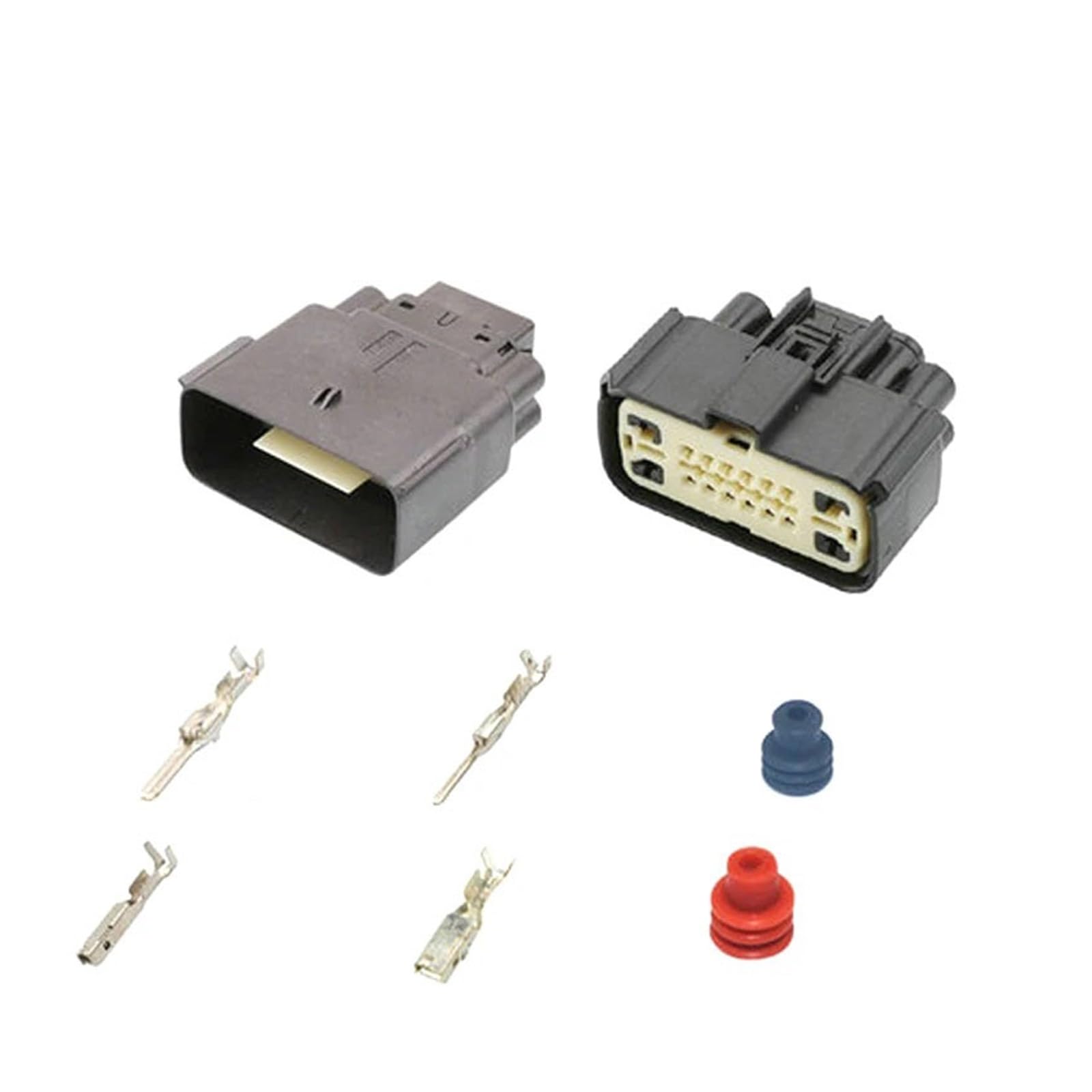 ChunLK 1/5 Sätze Molex 16 Pin (4B+12S) Hybrid-Kabelverbinder Motorstecker 34985-1601(16p Female Male,5 Sets) von ChunLK